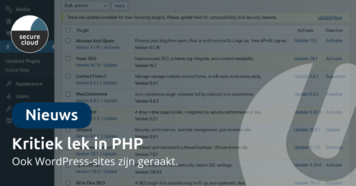 Kritiek lek in PHP: dit moet u weten en dit doen wij
