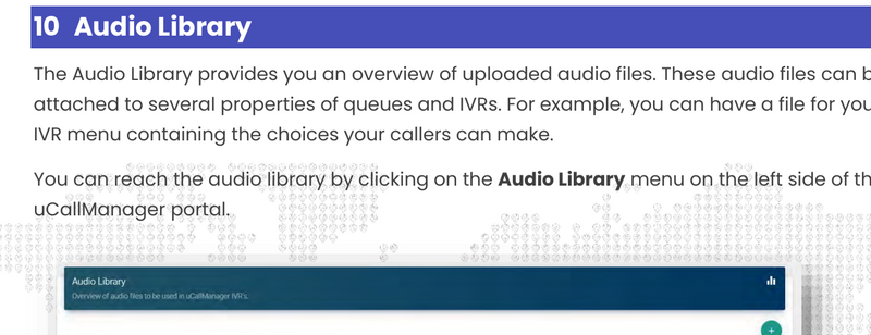 Audio Library overzicht