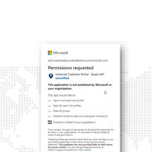 Microsoft toestemmingsvenster