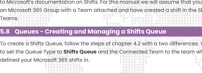 Shifts wachtrij aanmaken