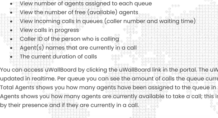 uWallBoard overzicht