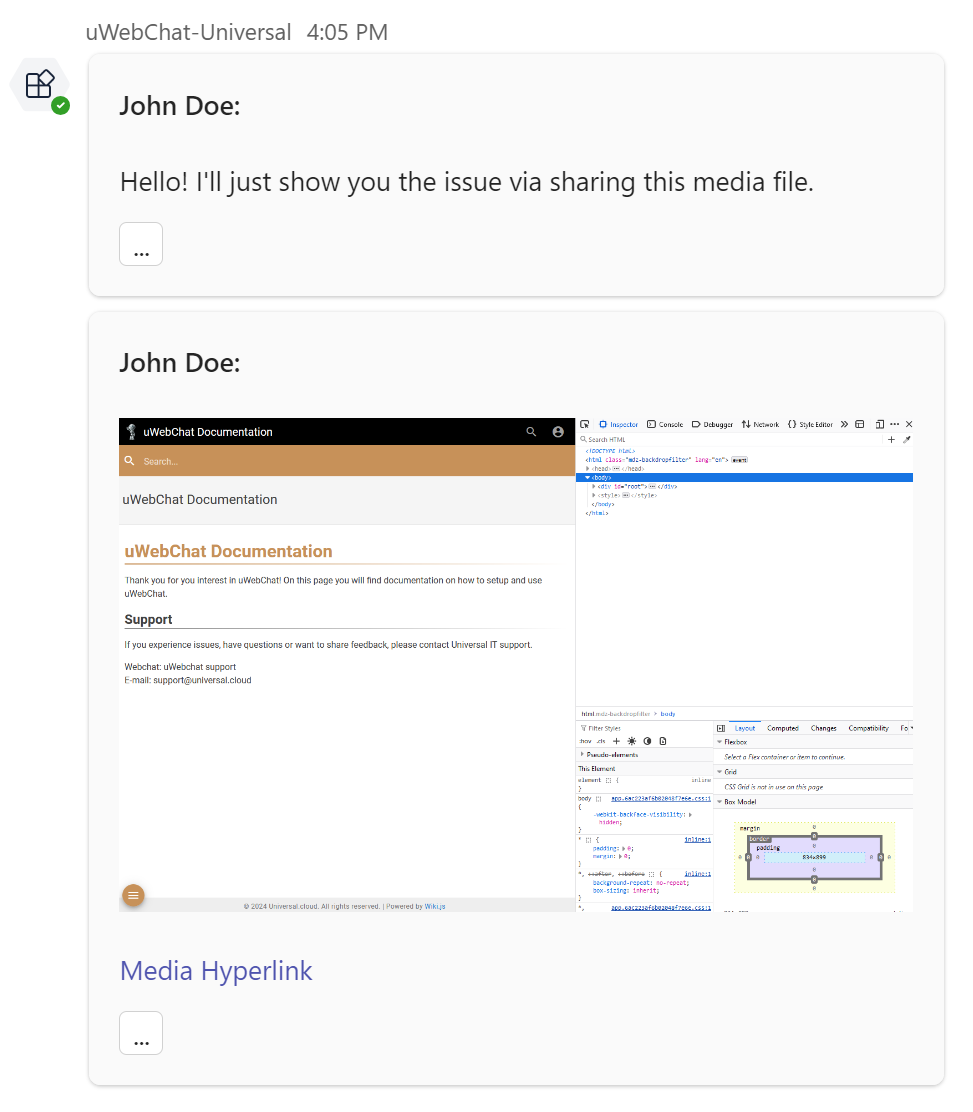 Media ontvangen door agent