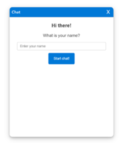 Websitebezoeker start chat