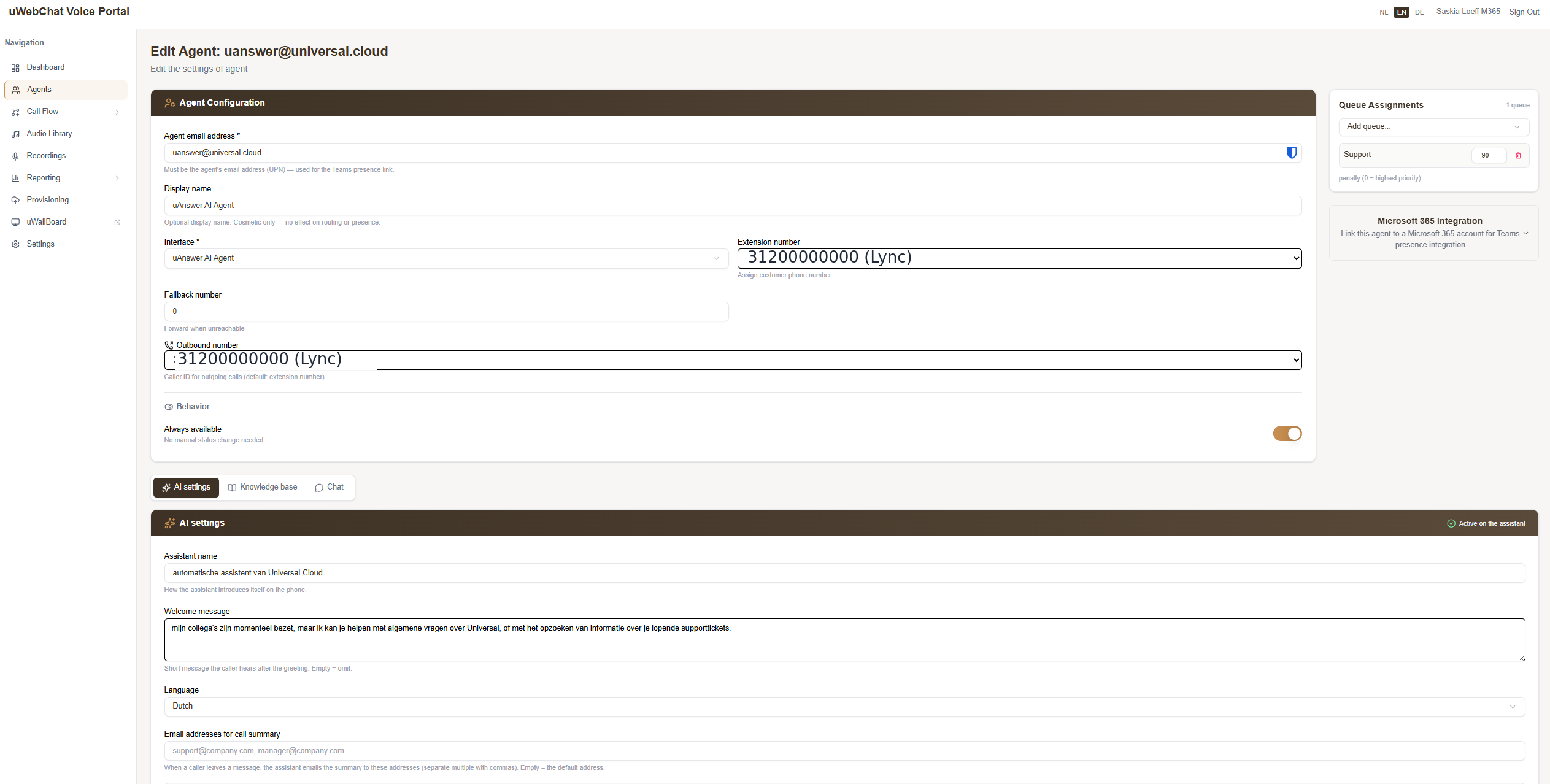 Configure your AI agent