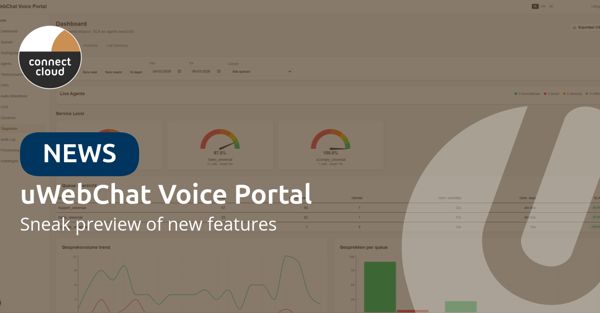 uWebChat Voice Portal — sneak preview of new features