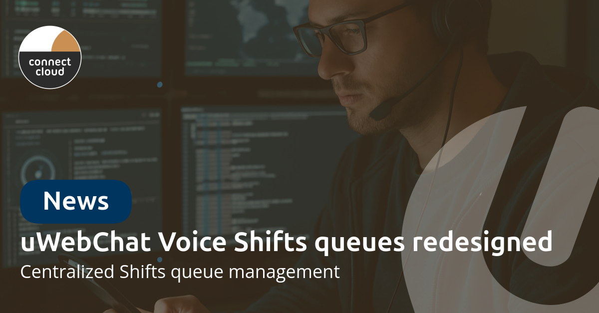 uWebChat Voice: manage Shifts queues entirely from the portal