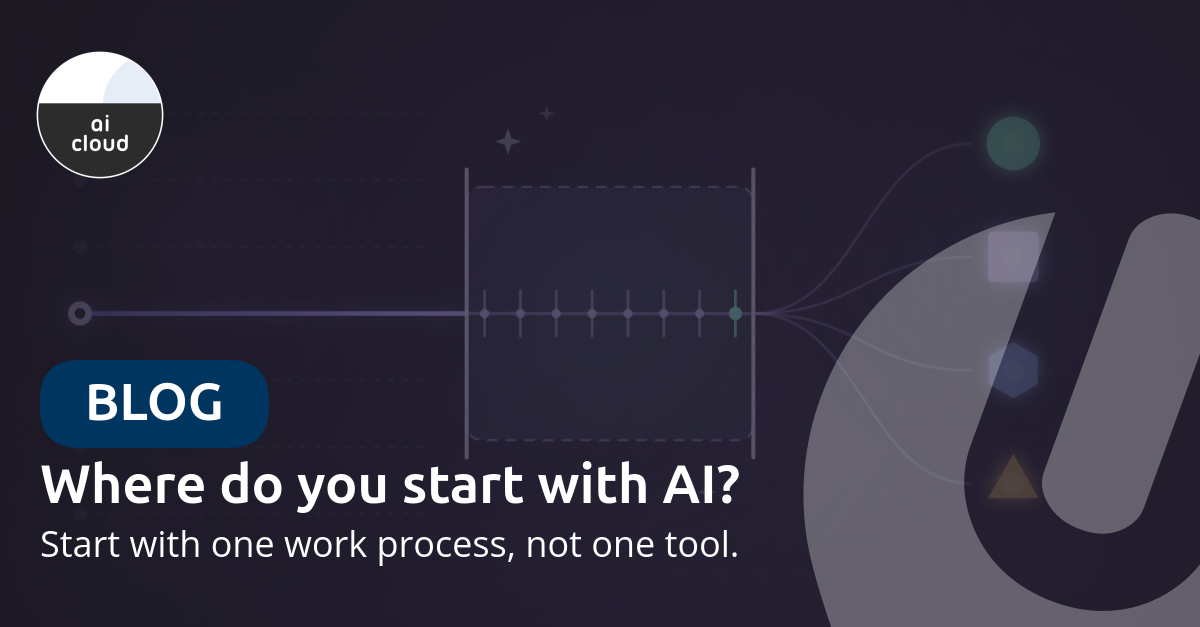 Where do you start with AI? With one work process, not one tool