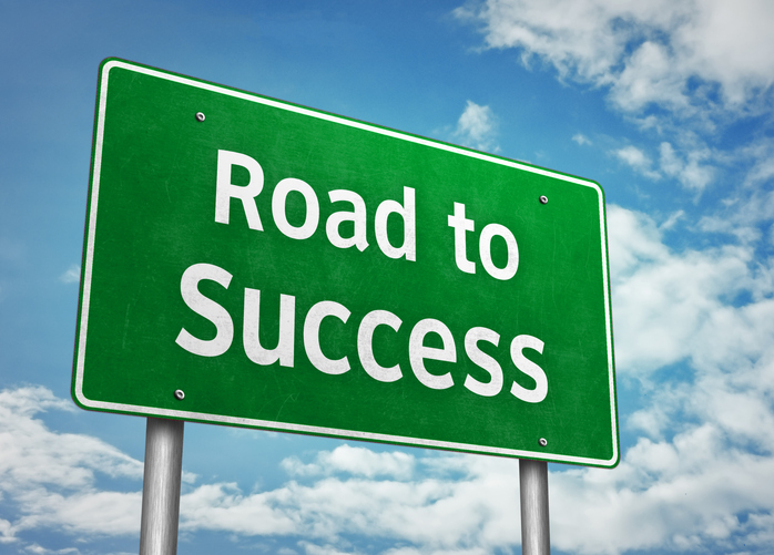 Road to Success - roadsign information