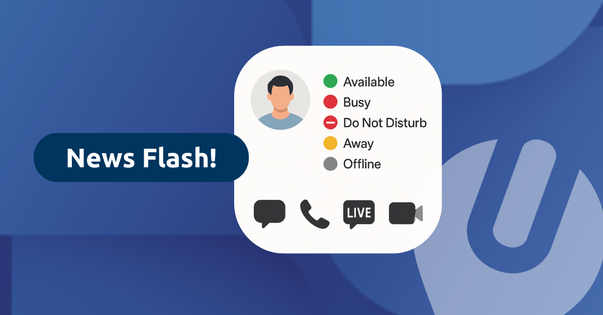 Rijke aanwezigheid en activering van livechat in de app in uWebChat Voice